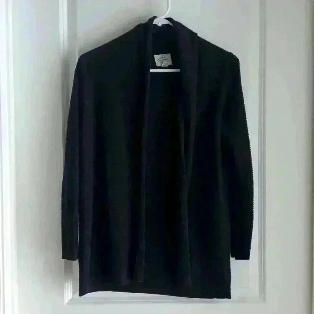 Women's Black Sweater by St. John's Bay. Sz petite med. - Picture 1 of 3